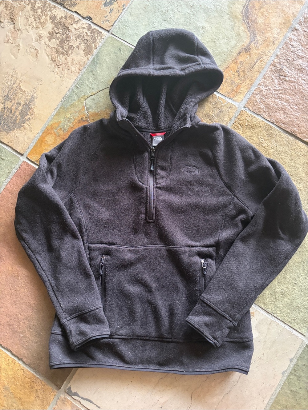 The North Face Women’s Black Half-Zip Fleece Hoodie